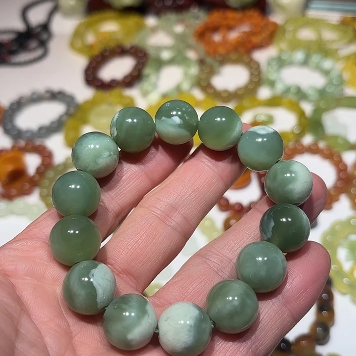 蛇纹石玉未镶嵌手串