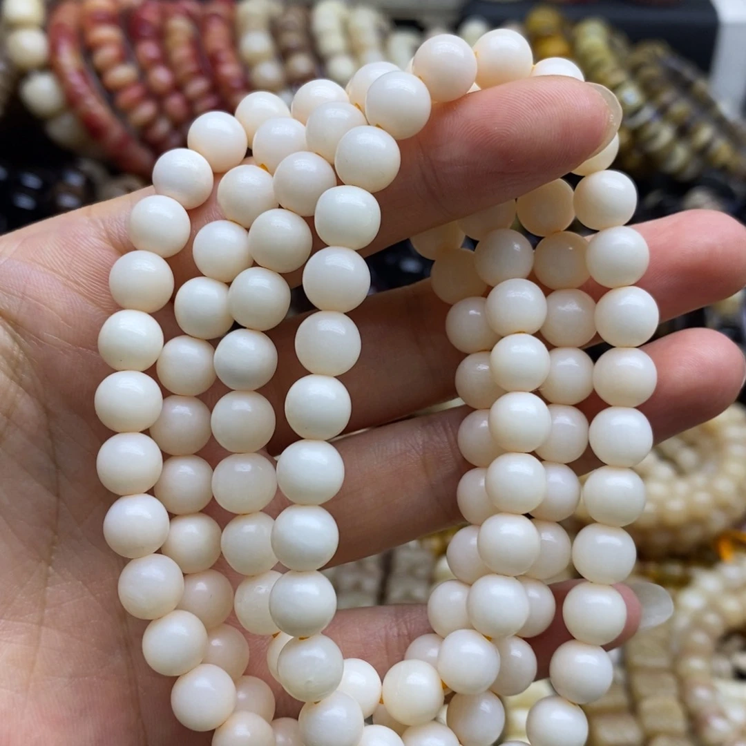手串/手链驼骨驼骨瓷白8毫米108(微瑕疵