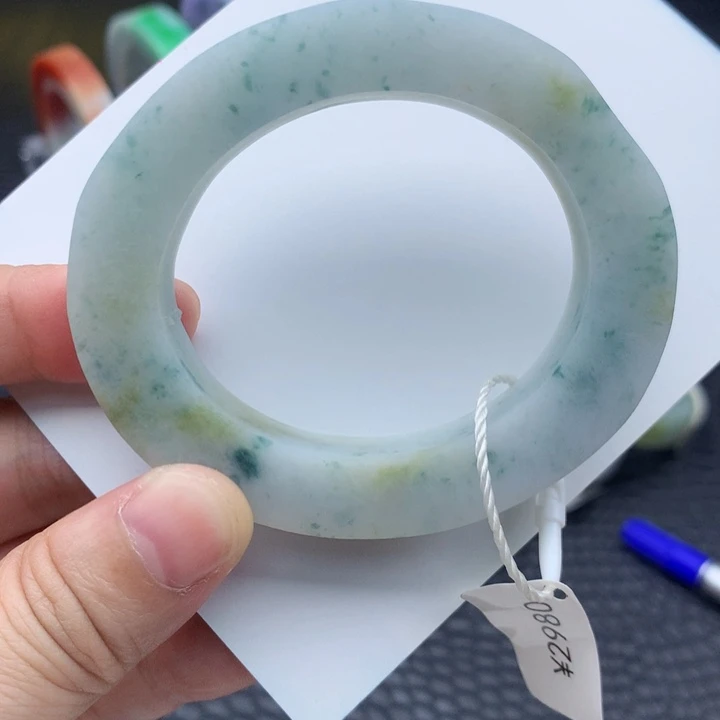定制翡翠未镶嵌天然翡翠手镯6号