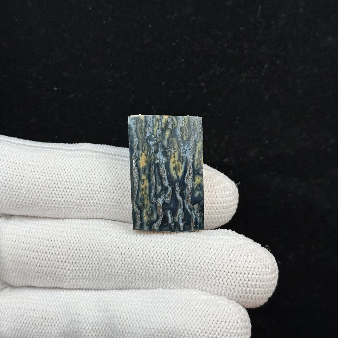 E71-24天然猛犸牙 蓝皮牌 17*27*6mm一物一图假一罚十