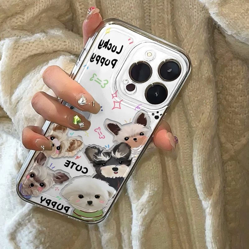 多个狗狗风格适用于苹果16ProMax手机壳太空壳搞笑14Pro潮流11