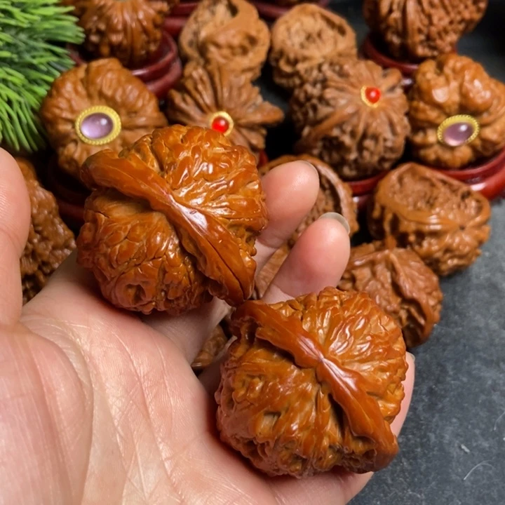 把件文玩核桃46白狮子266