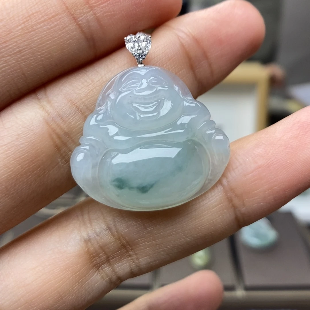 【闪购商品】颈饰18K金镶嵌翡翠35