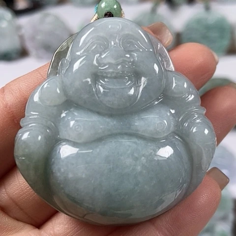 翡翠颈饰未镶嵌大佛福利