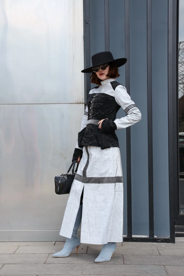 未来感蒙古套装裙 日常上衣长裙两件套