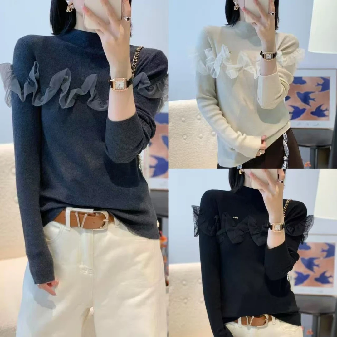 玲家精选11131款号重工甜美风针织衫