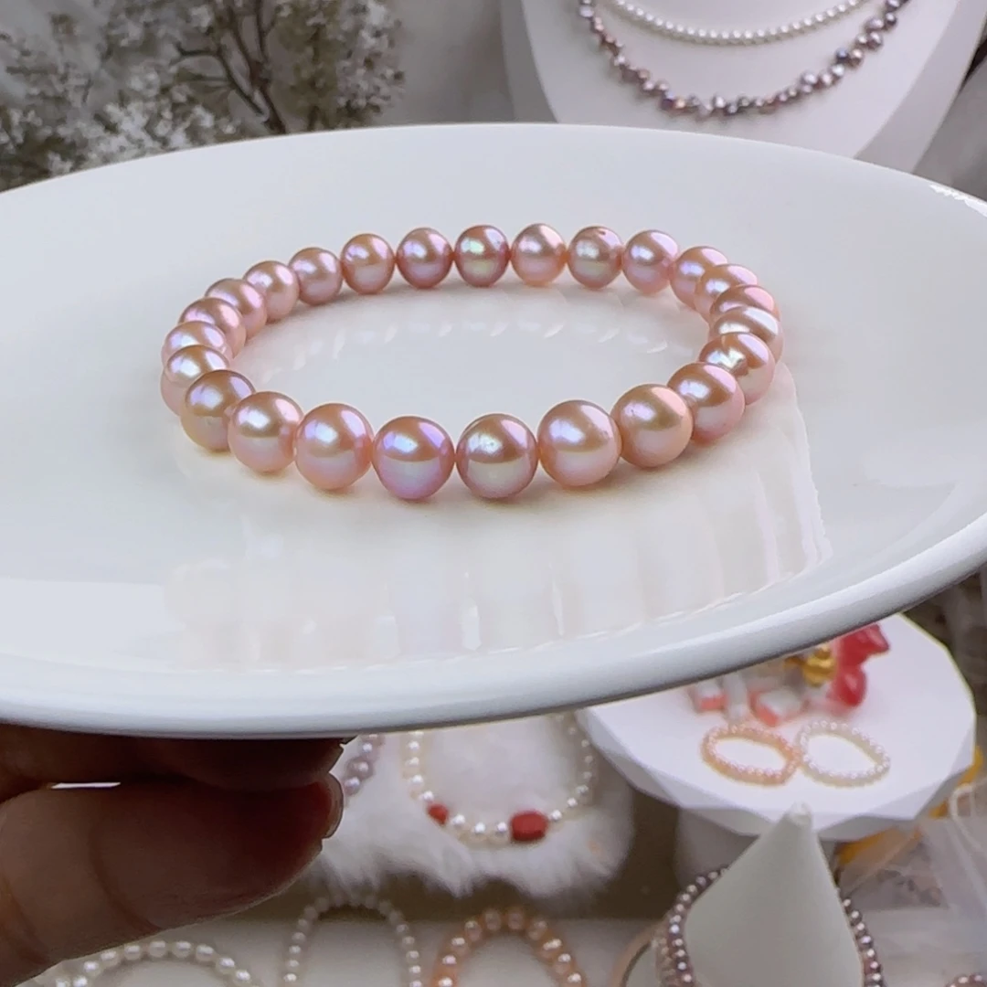 淡水珍珠手绳未镶嵌7-8mm微瑕