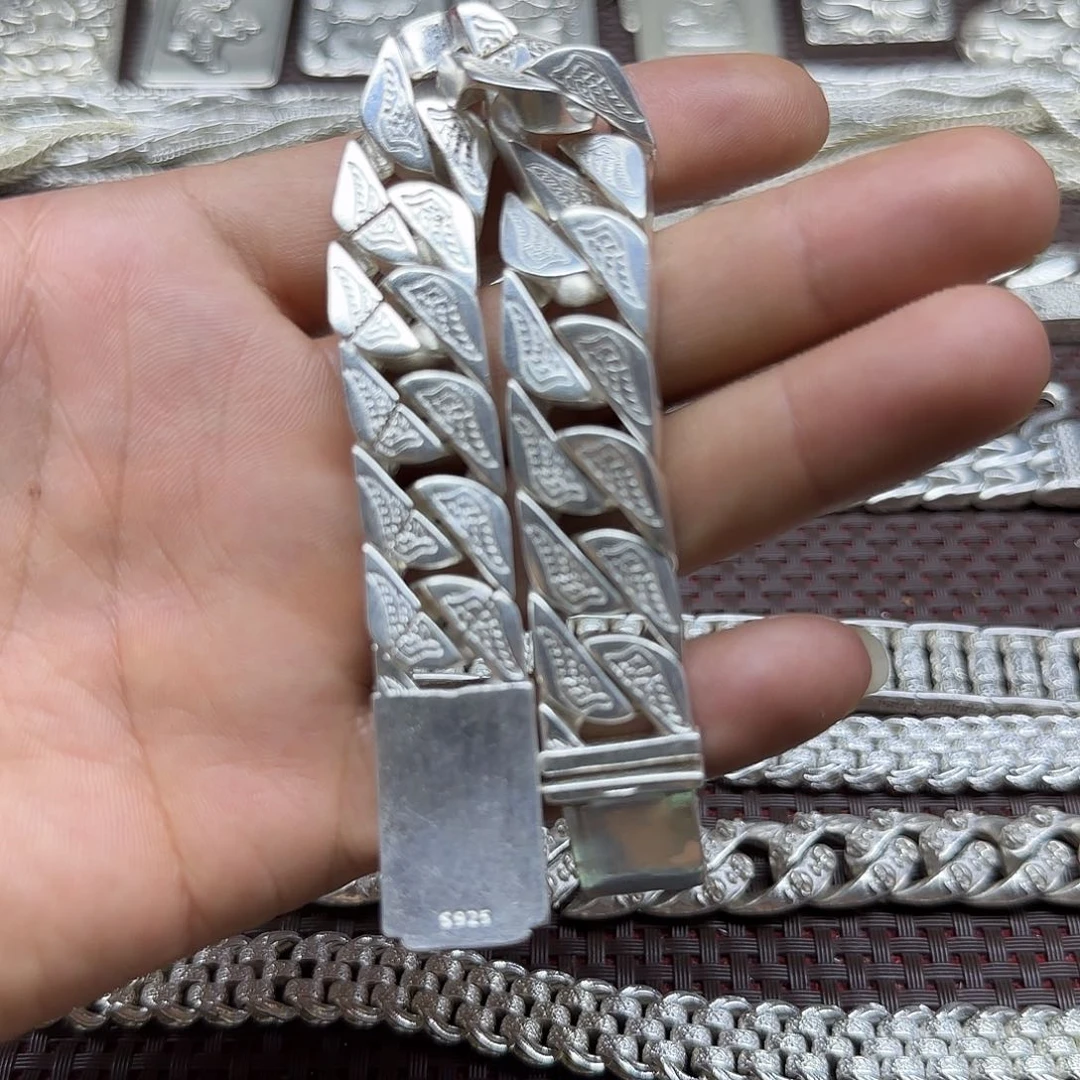 金银老银s925手链