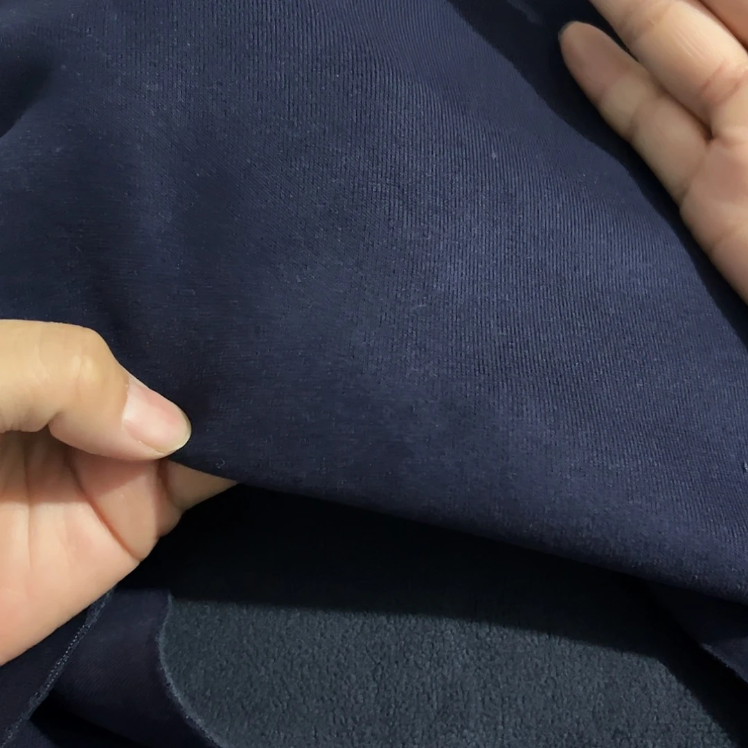 藏蓝色奥利绒1.8×2米长带螺纹