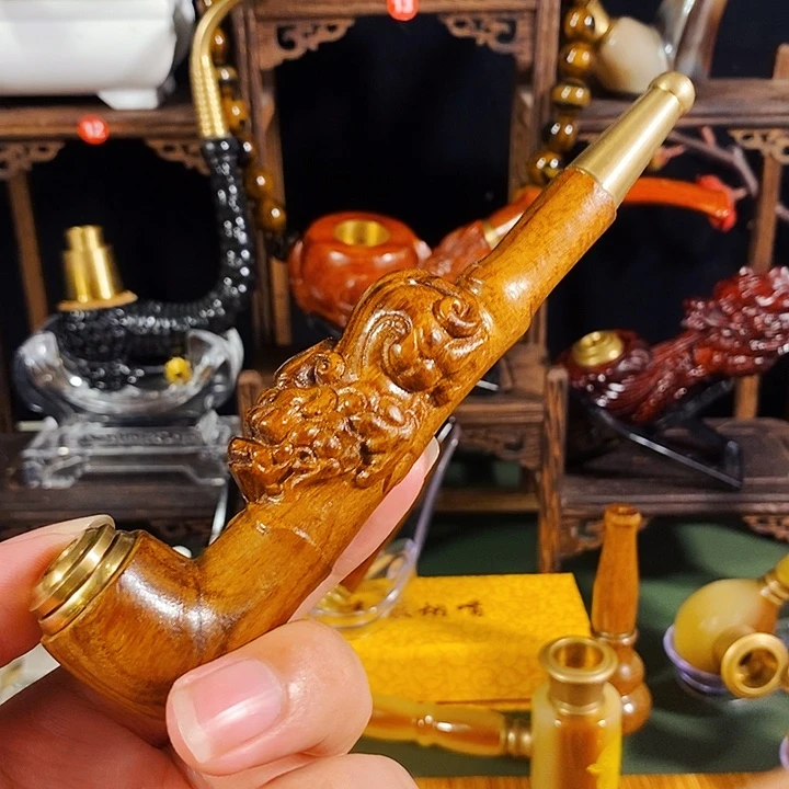 高端定制金丝楠烟嘴