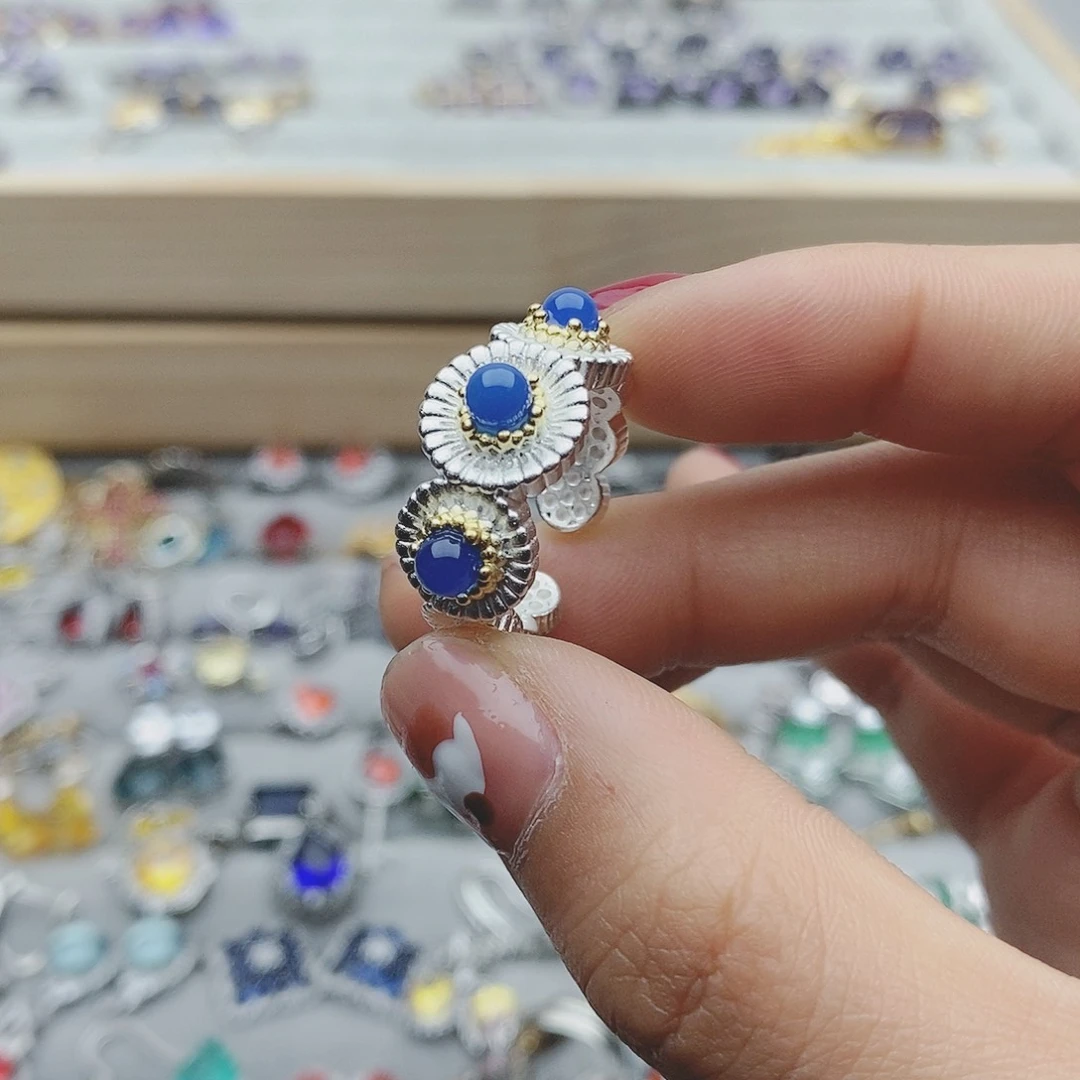 【闪购商品】托帕石耳饰银S925镶嵌