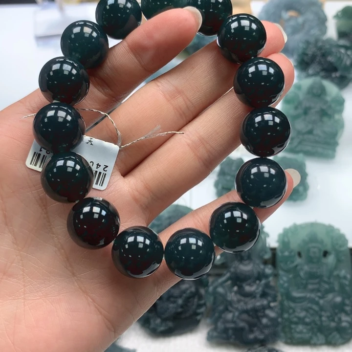 颈饰未镶嵌翡翠安**宝天然翡翠