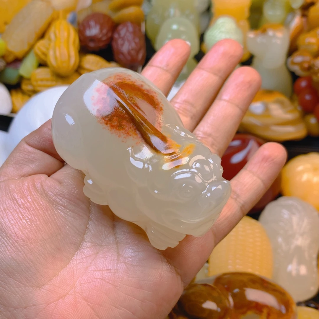 儿**全新疆五彩石貔貅