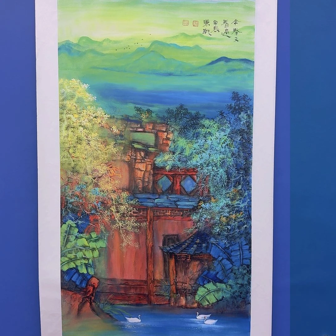 国画多次参加国内外书画