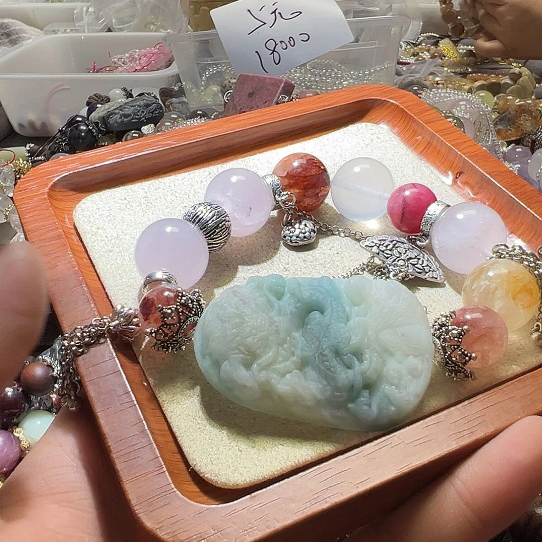 水晶手链未镶嵌水晶手链有瑕