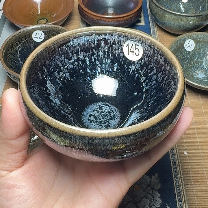 茶盏145坚记茶盏摆件