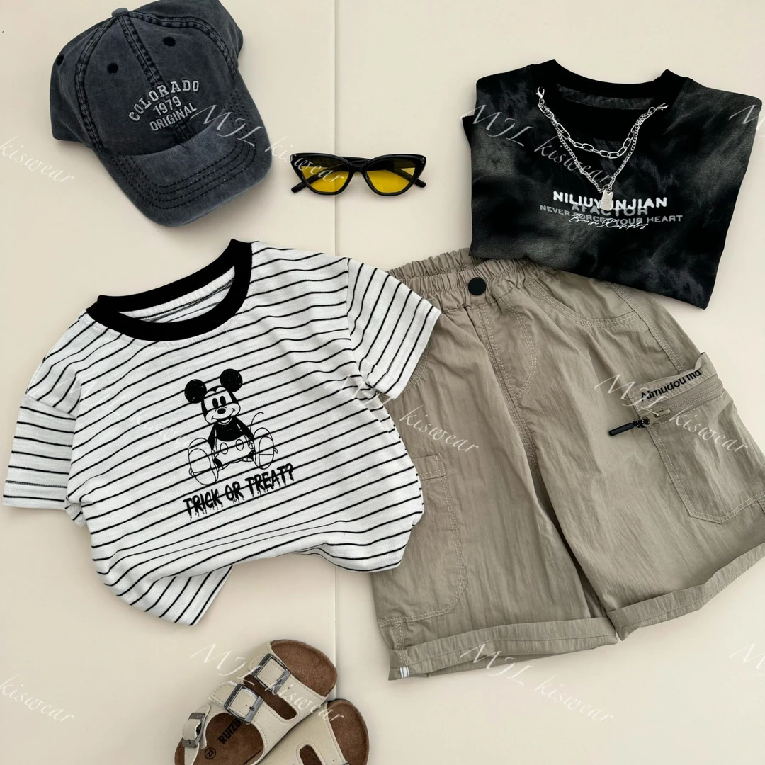 MJL【现货】2025夏款短袖短袖裤子儿童组合套装M32