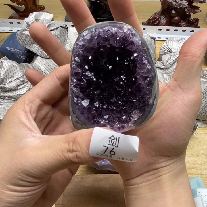 未镶嵌紫晶大型摆件（非配饰）冷*