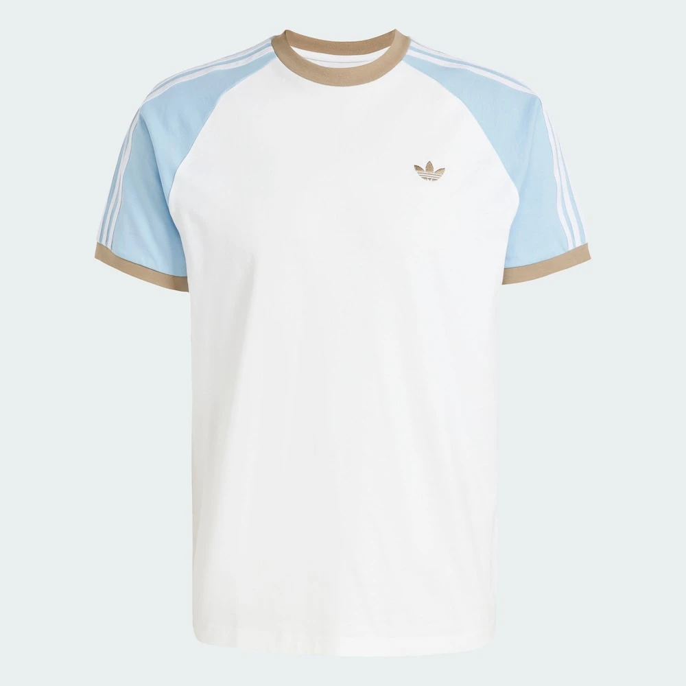 Adidas三叶草时尚休闲百搭经典运动撞色拼接圆领短袖 KC4960