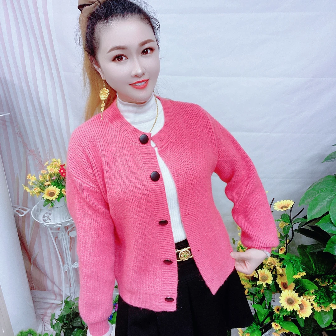 短款针织开衫外套女春秋韩版宽松慵懒风甜美减龄设计感上衣