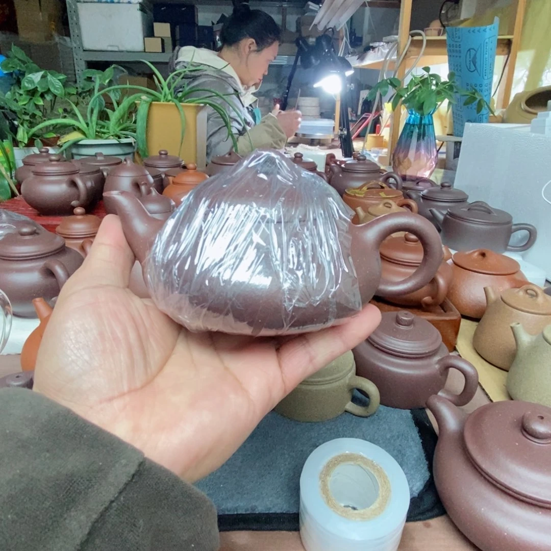 紫砂茶壶无*紫泥零添加石瓢壶不是半手工壶假一赔十