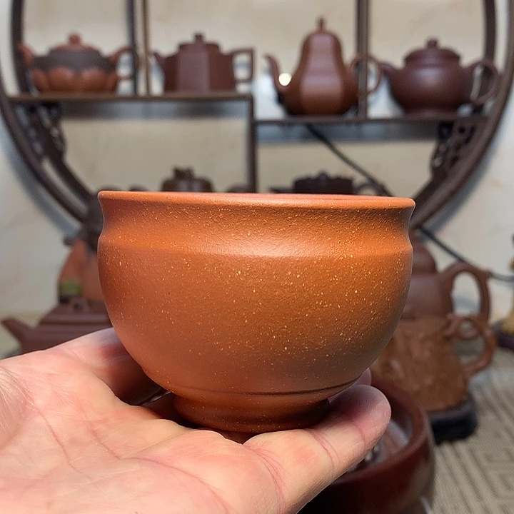 紫砂茶杯泉**清原矿紫砂杯