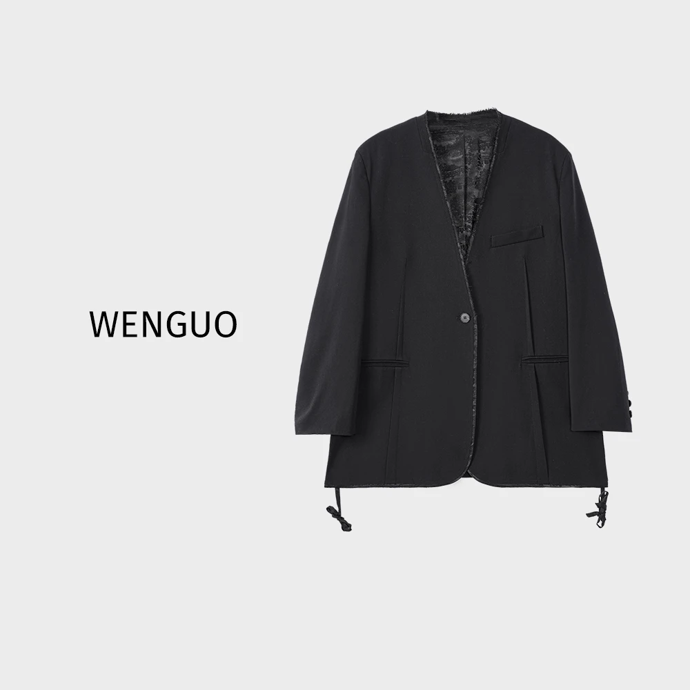 【巴黎记事】时尚宽松设计师潮流西装