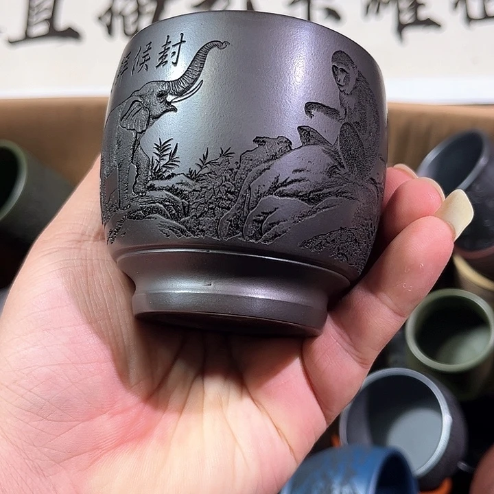 茶杯紫砂全手工紫砂主人杯