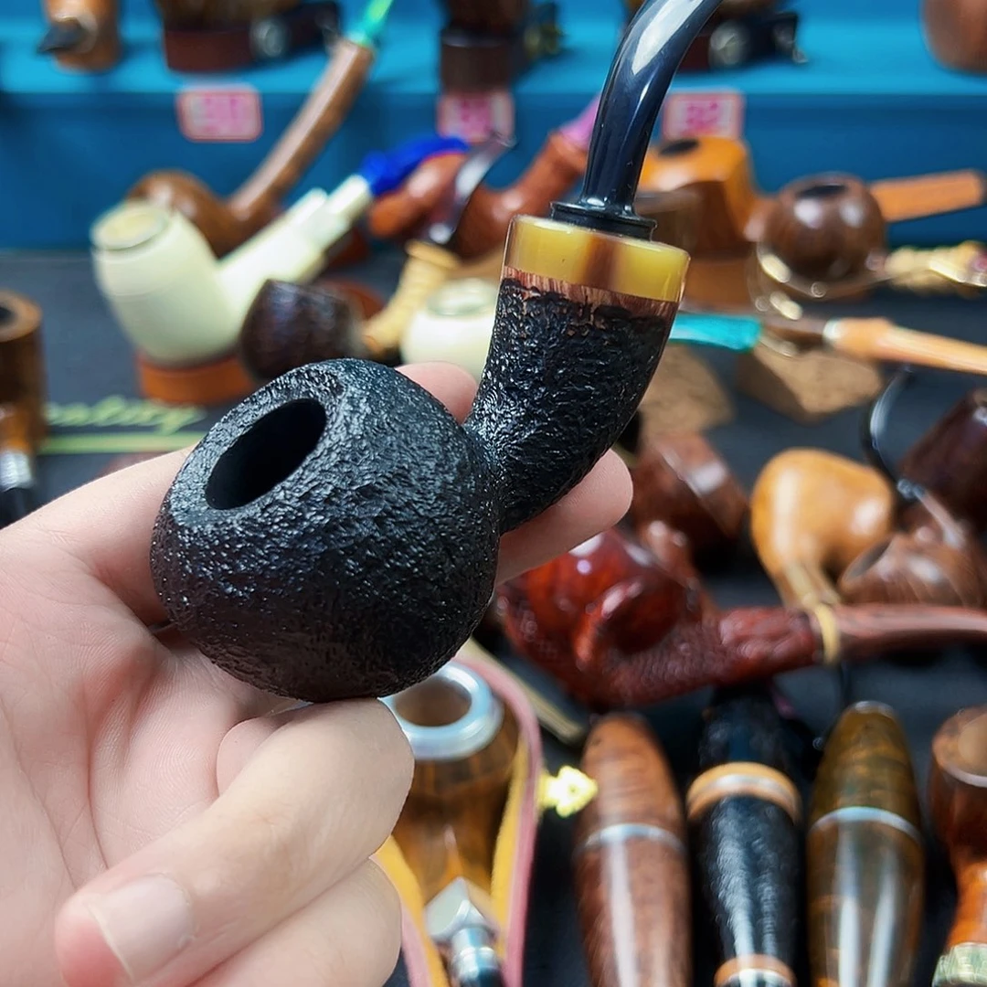 用***9意大利石楠木烟斗