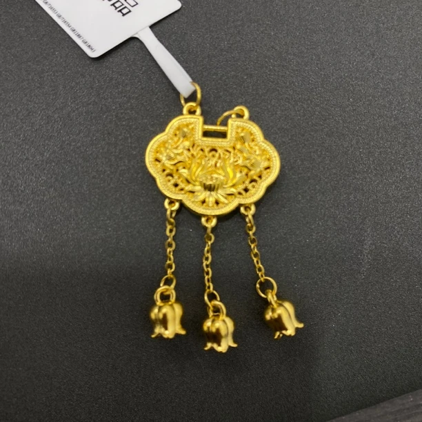 【莹莹专享】足金999 璎珞锁 GP 1.38 攒金有道