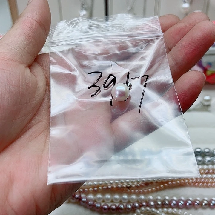 银S925镶嵌淡水珍珠耳饰
