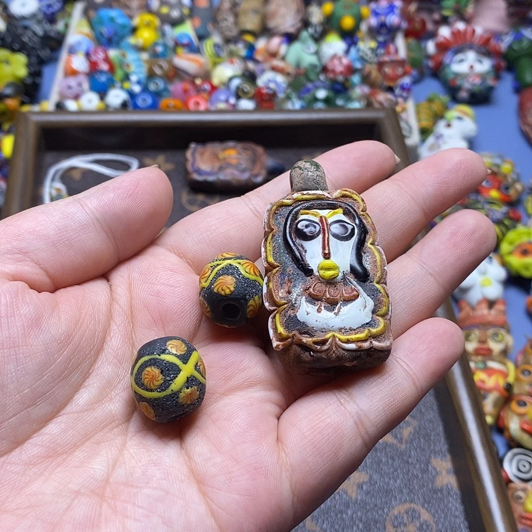 琉璃颈饰专拍链子