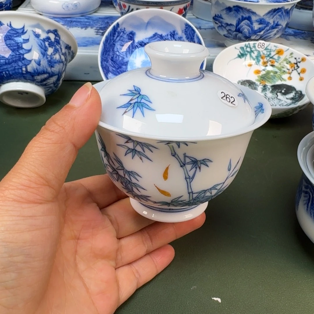 陶景德镇纯手绘茶具圆圆262