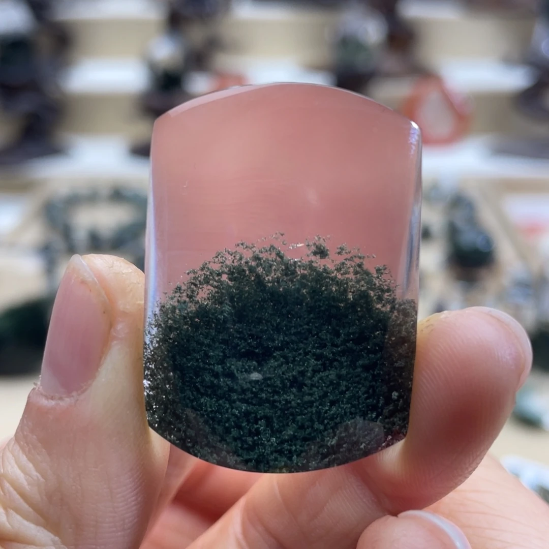 水晶颈饰未镶嵌绿幽灵聚宝盆无事牌