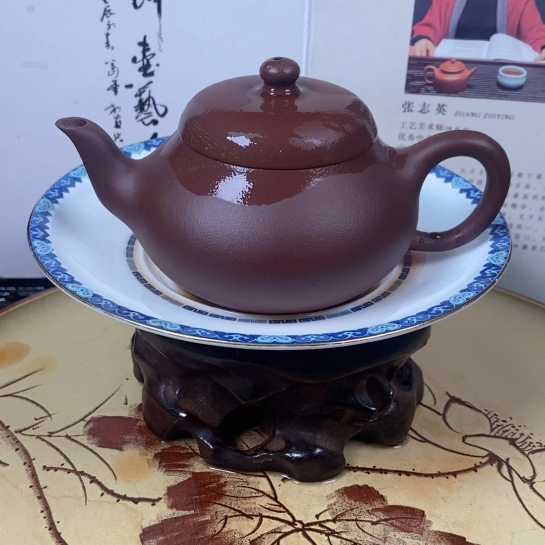 紫砂茶壶五号井底槽清老母亲制作200