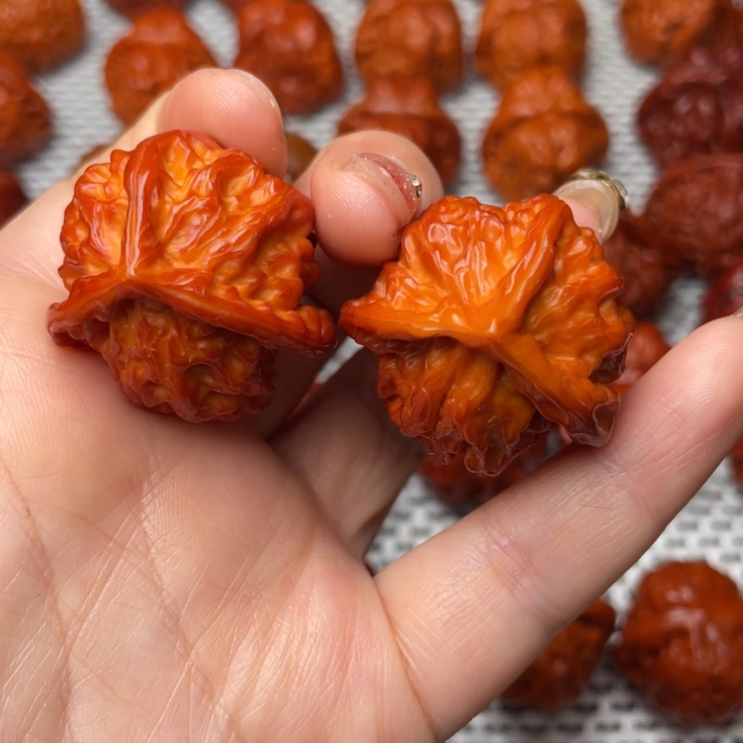 桃核吊坠文玩核桃 手把件 盘山三棱 32