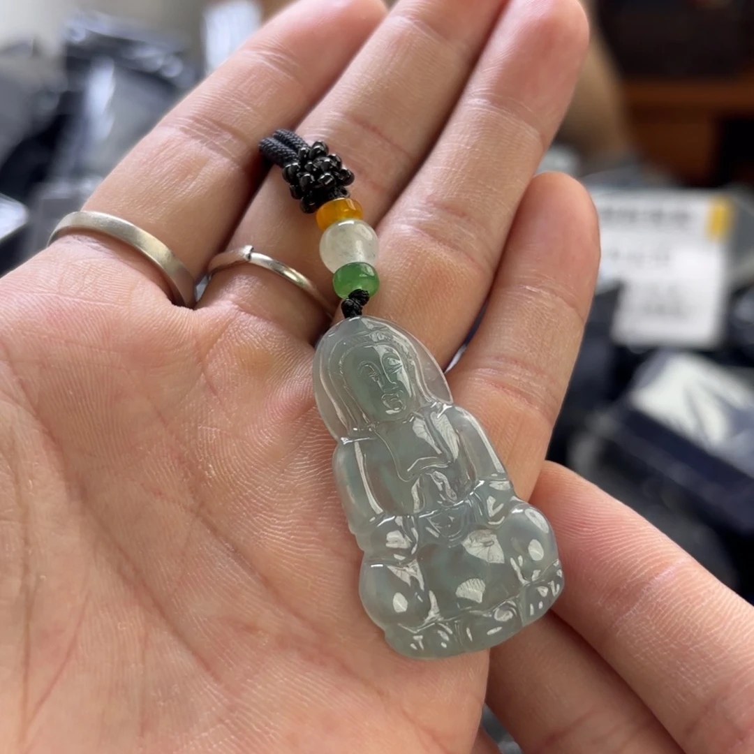 翡翠银S925镀金镶嵌颈饰