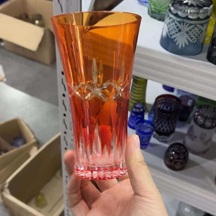 平底款水晶玻璃微瑕一个