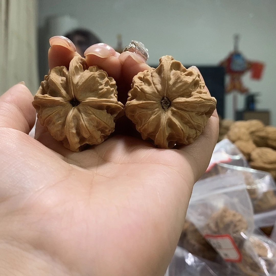 把件文玩核桃边37边40玉玺四棱