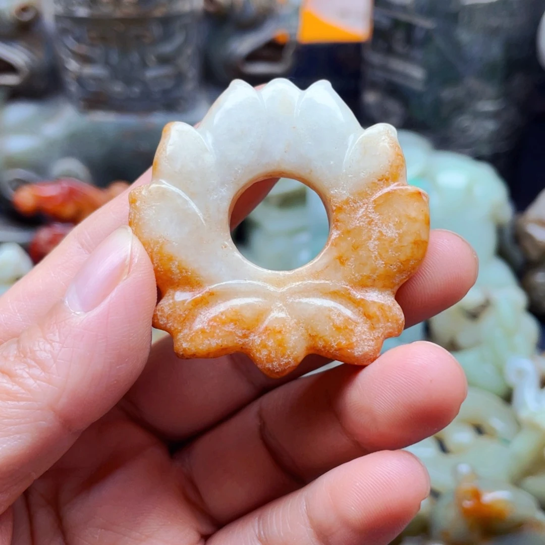 白玉菩提吊坠摆件