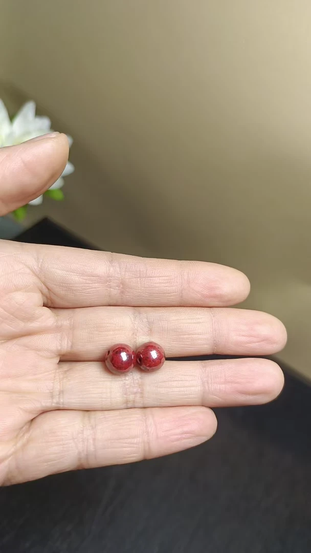 含辰砂工艺品0.8尺寸散珠子