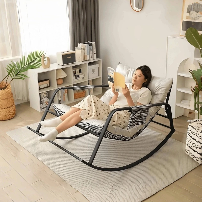 懒人沙发休闲摇摇椅家用阳台卧室躺椅午睡椅客厅双人位儿童成人椅