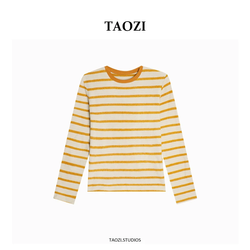 【纹纹】2025秋冬新款百搭简约时尚长袖上衣TZD189