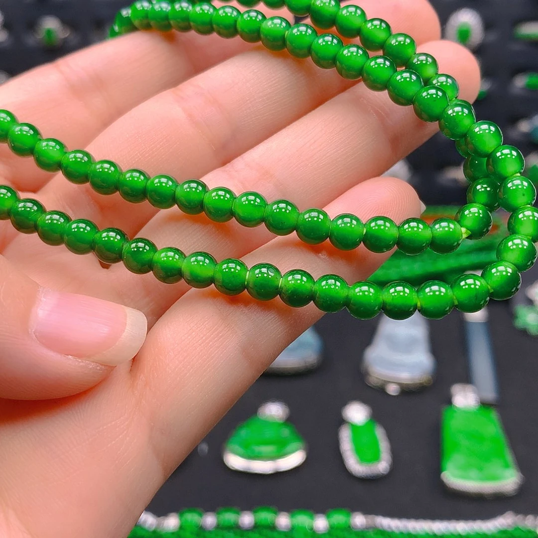 我***a翡翠未镶嵌吊坠(不含链)项链