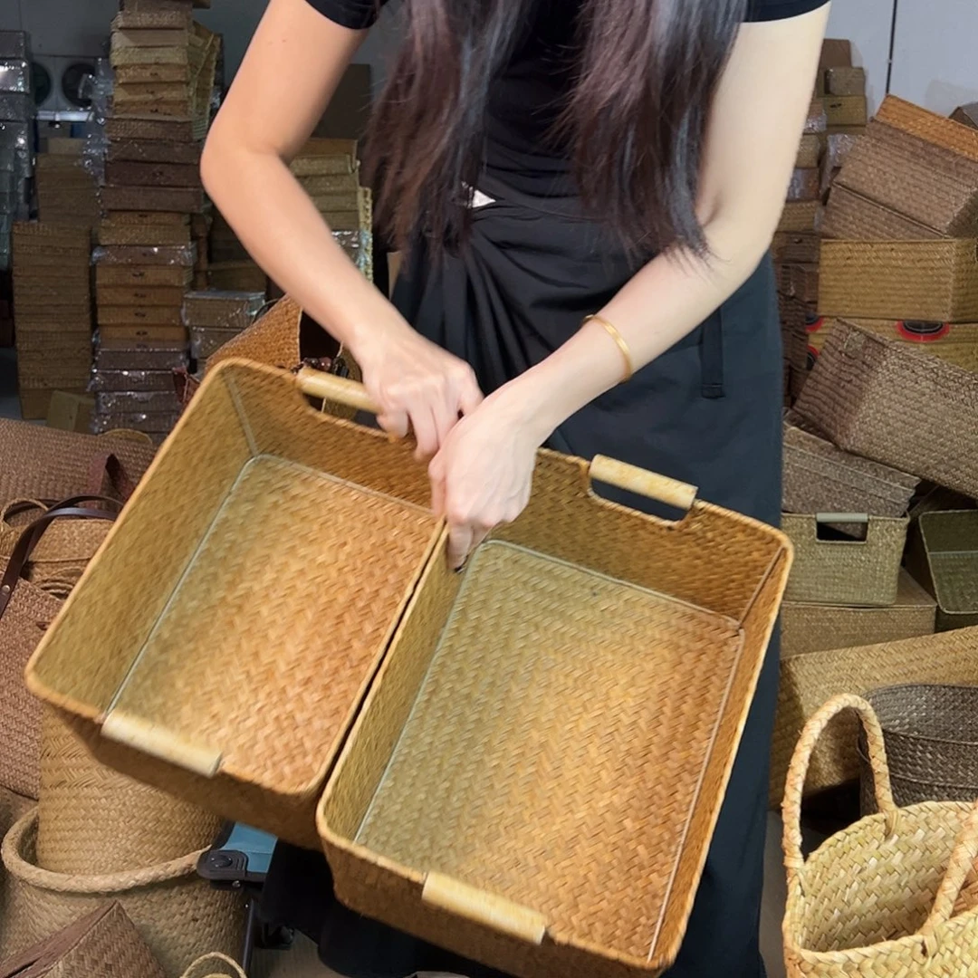 草编包/草编收纳盒微瑕疵