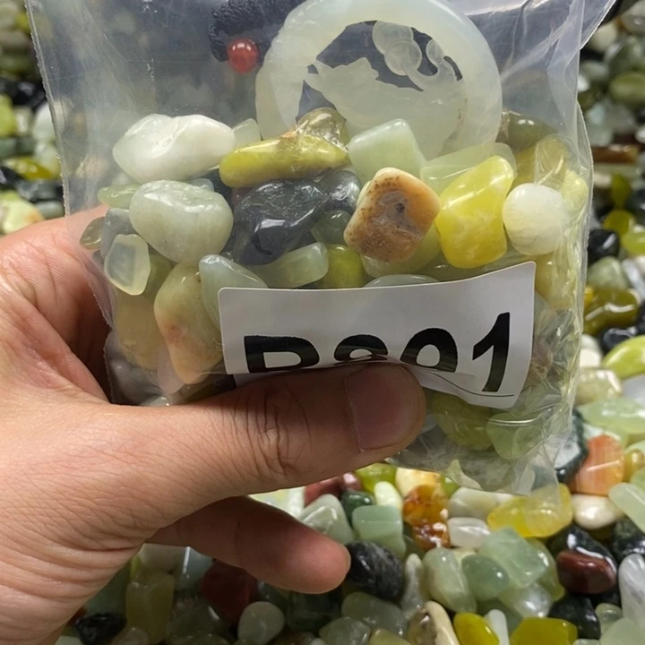 蛇纹石玉未镶嵌鱼缸石