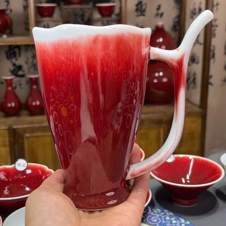 景德镇陶瓷吸管杯