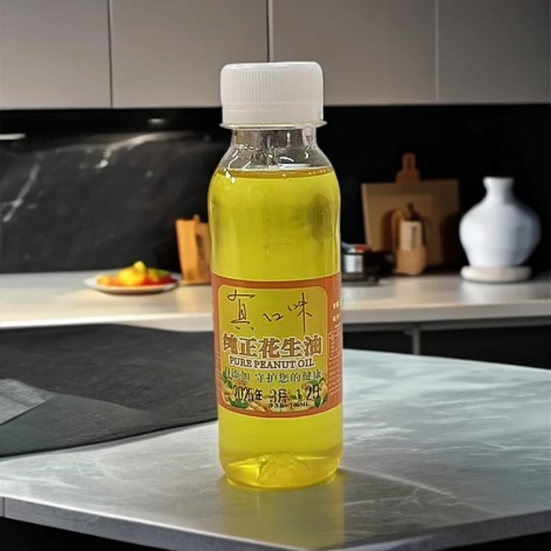 真口味花生油100ml品尝装，压榨一级花生油食用油花生油100%花生油