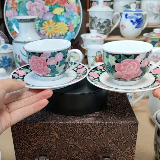 新***井2套满花，满花咖啡杯碟