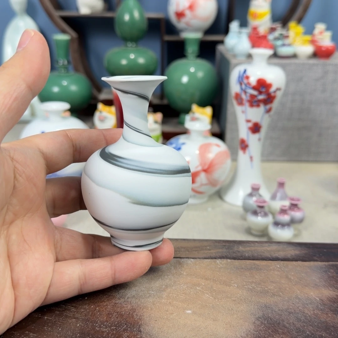 陶瓷手工小花器摆件
